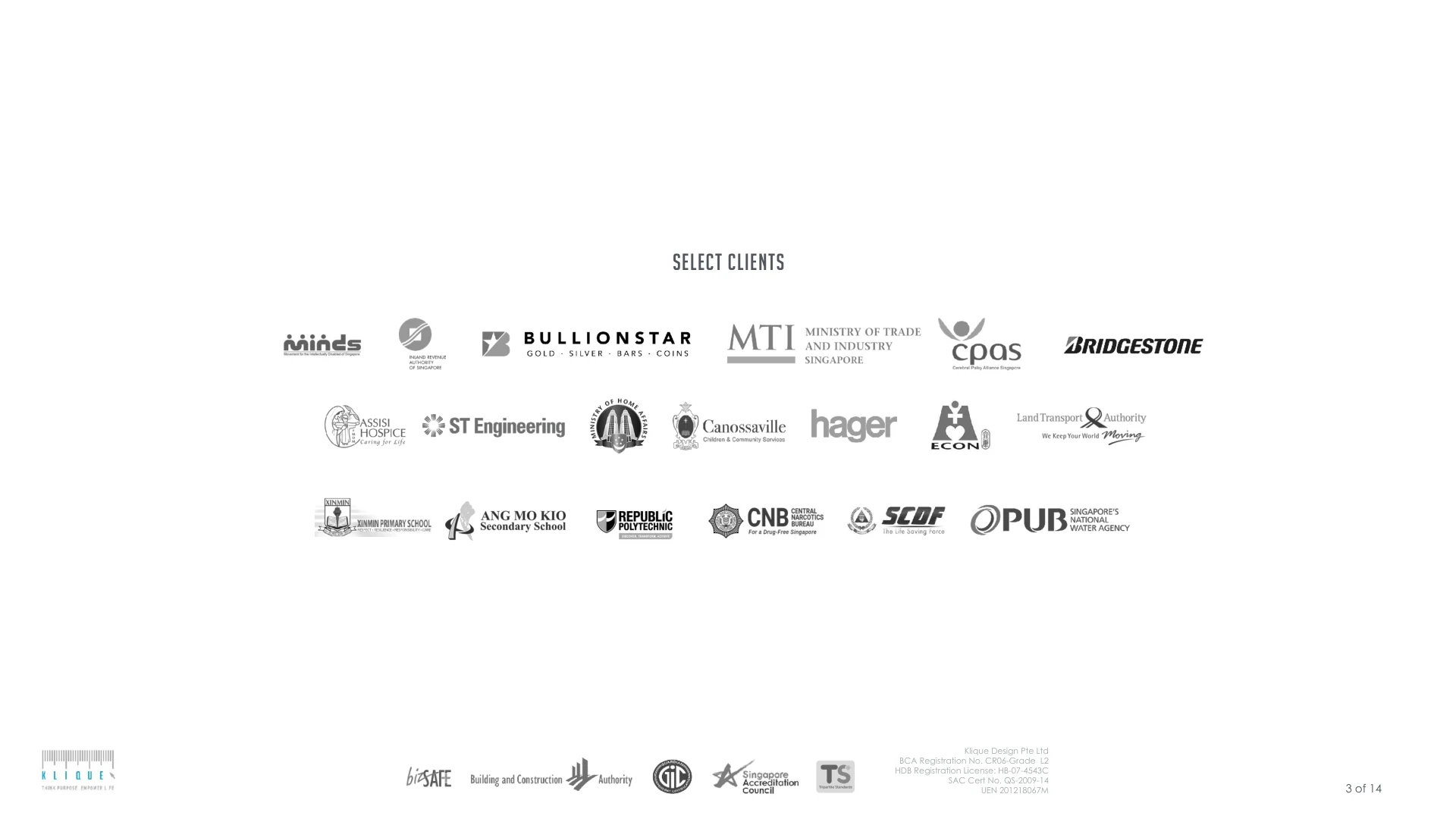 Selected Klique Design clients