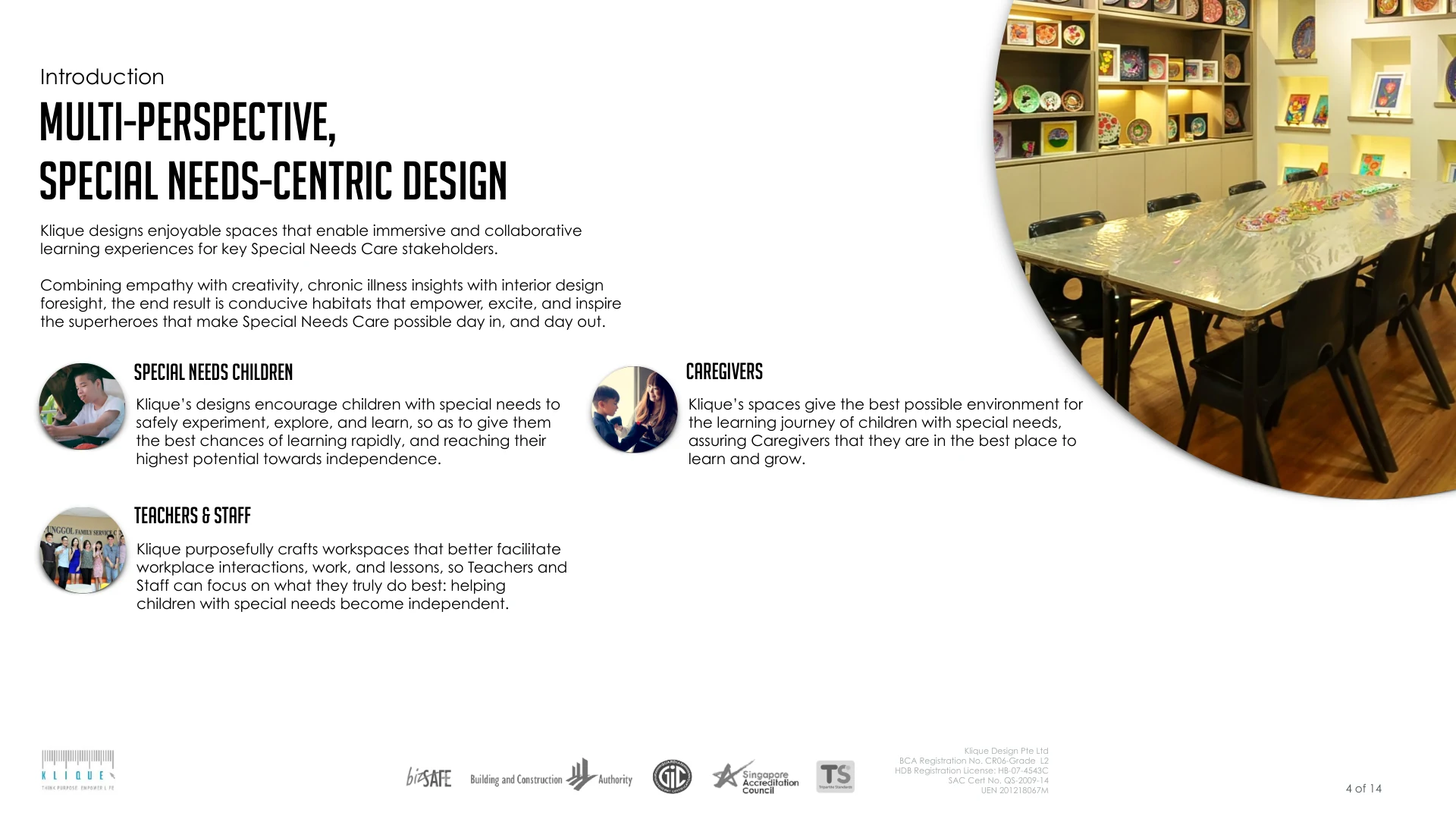 Klique's multi-perspective approach to special-needs design