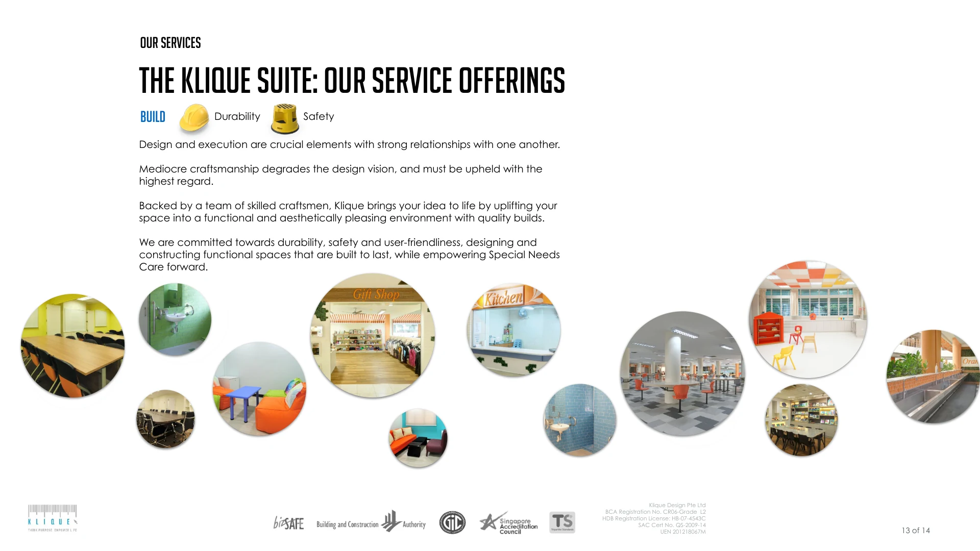 Klique's construction and build capabilities