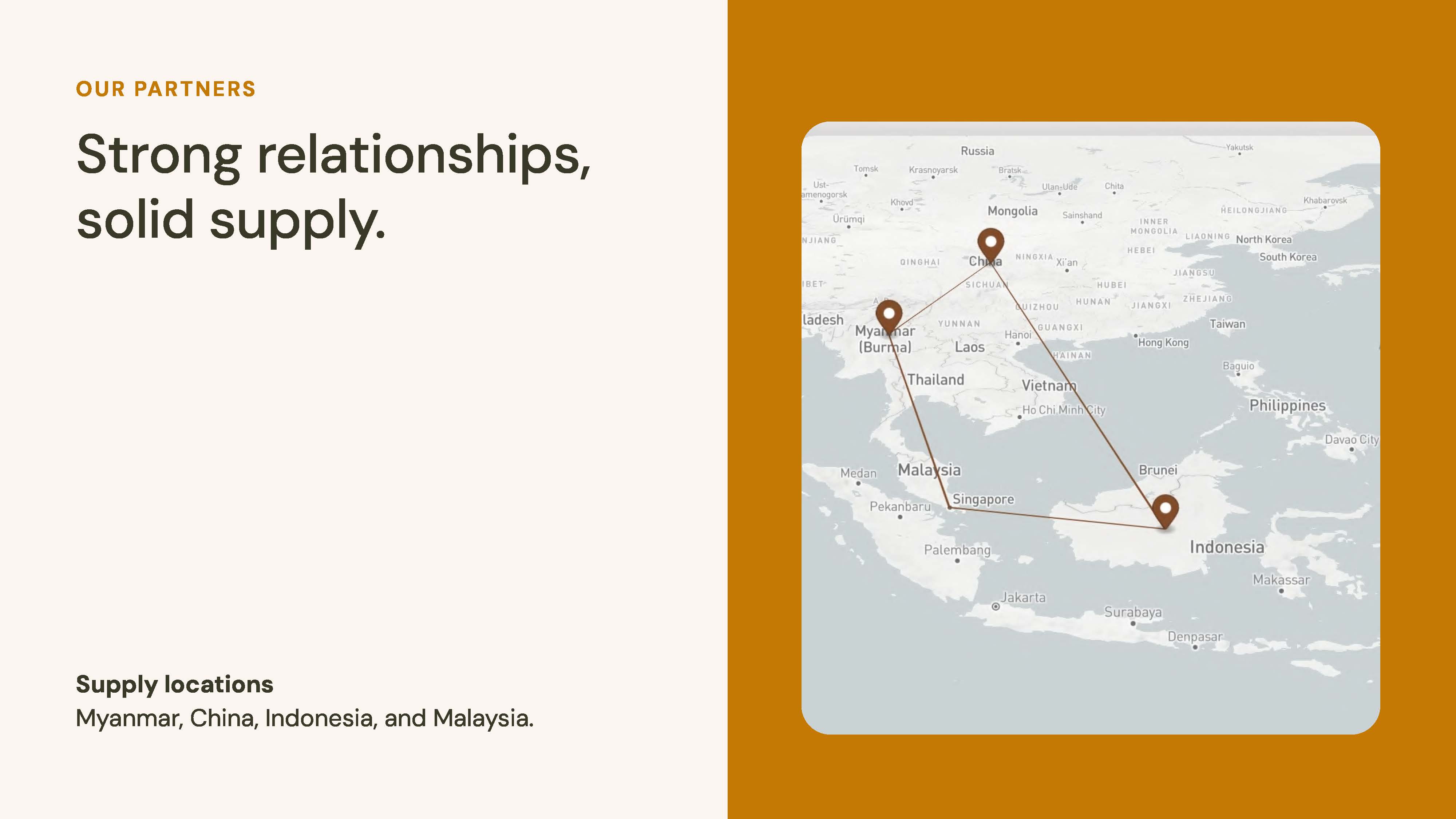 YZ Timber supplier relationships across Asia